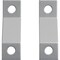Ekena Millwork Premium Z-Brackets for Barn Door Track (set of 2), Silver Metallic GB6001TZSM - alternate 1